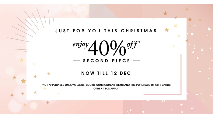 ENJOY 40% OFF SECOND PIECE